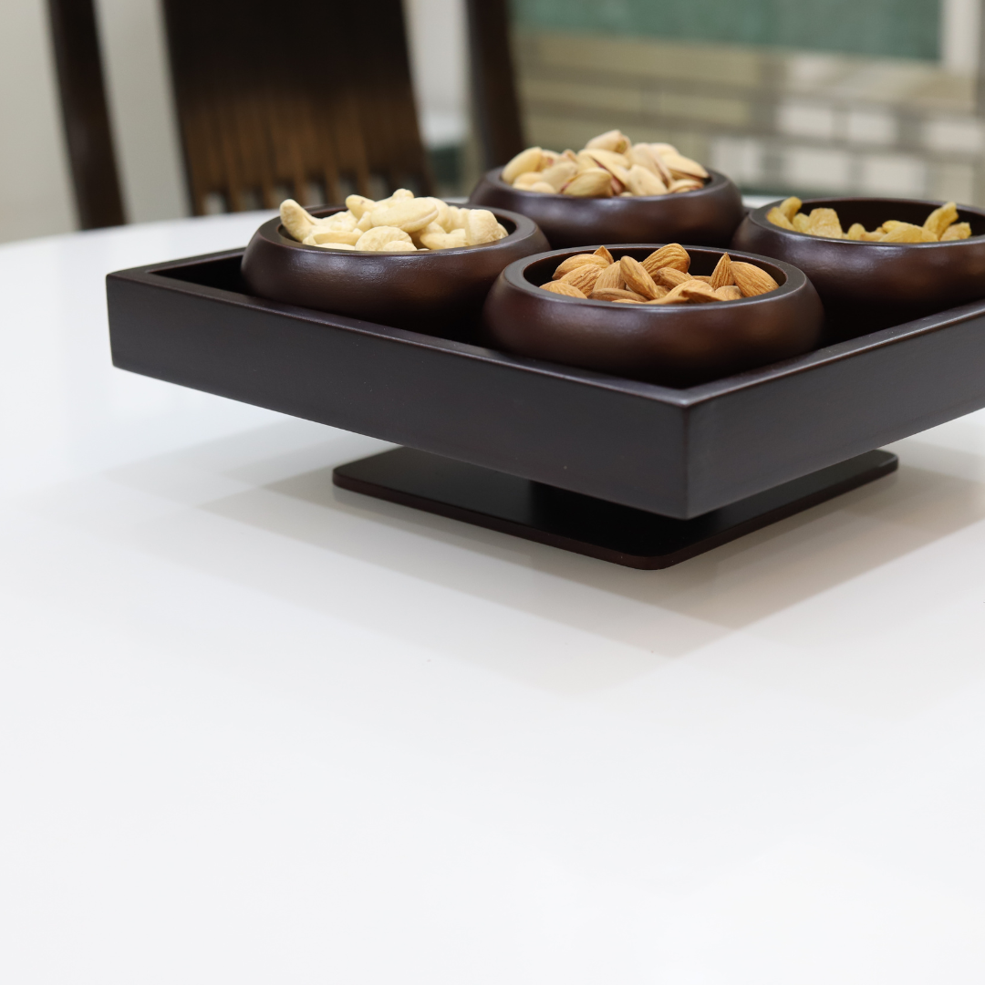 Square Tray and Bowl set (Set of 2) [Rotating]